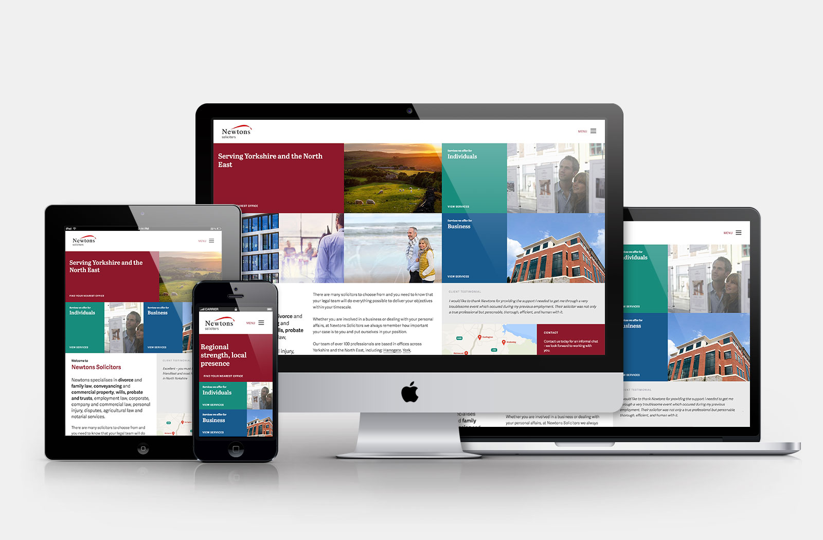 Newtons Solicitors  website