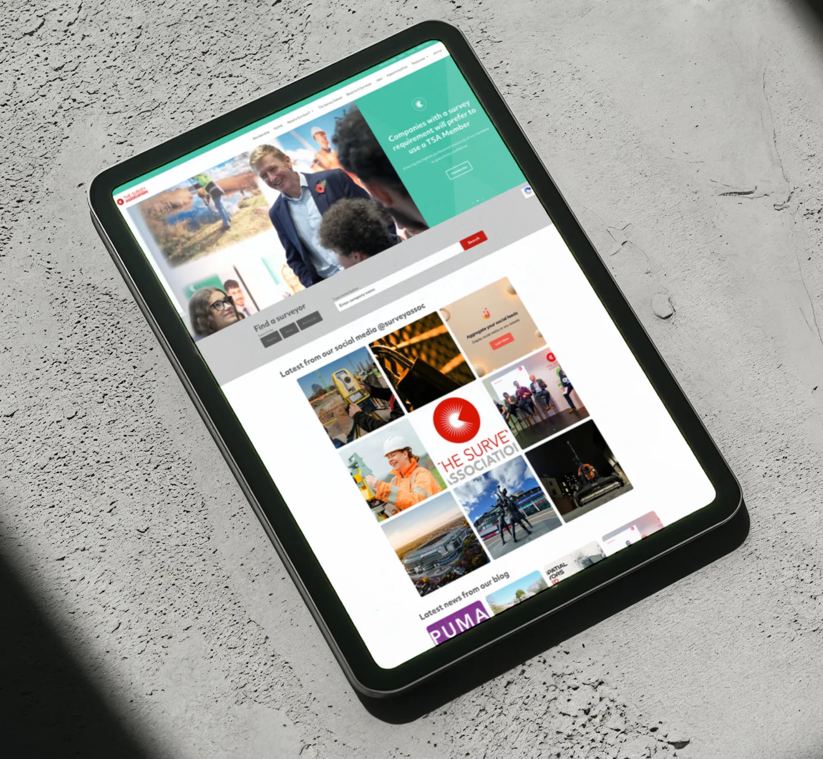 The Survey Association website